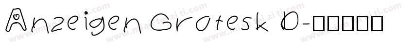 Anzeigen Grotesk D字体转换